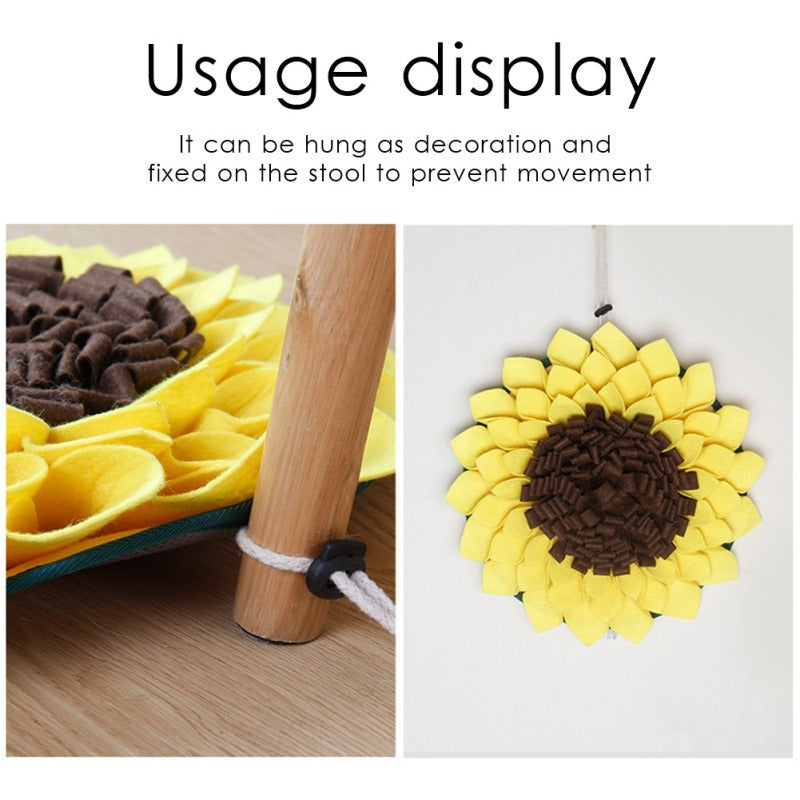 Non-Slip Sunflower Snuffle Mat