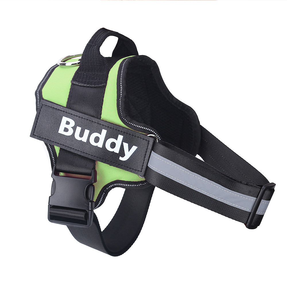 Personalized No-Pull Reflective Dog Harness