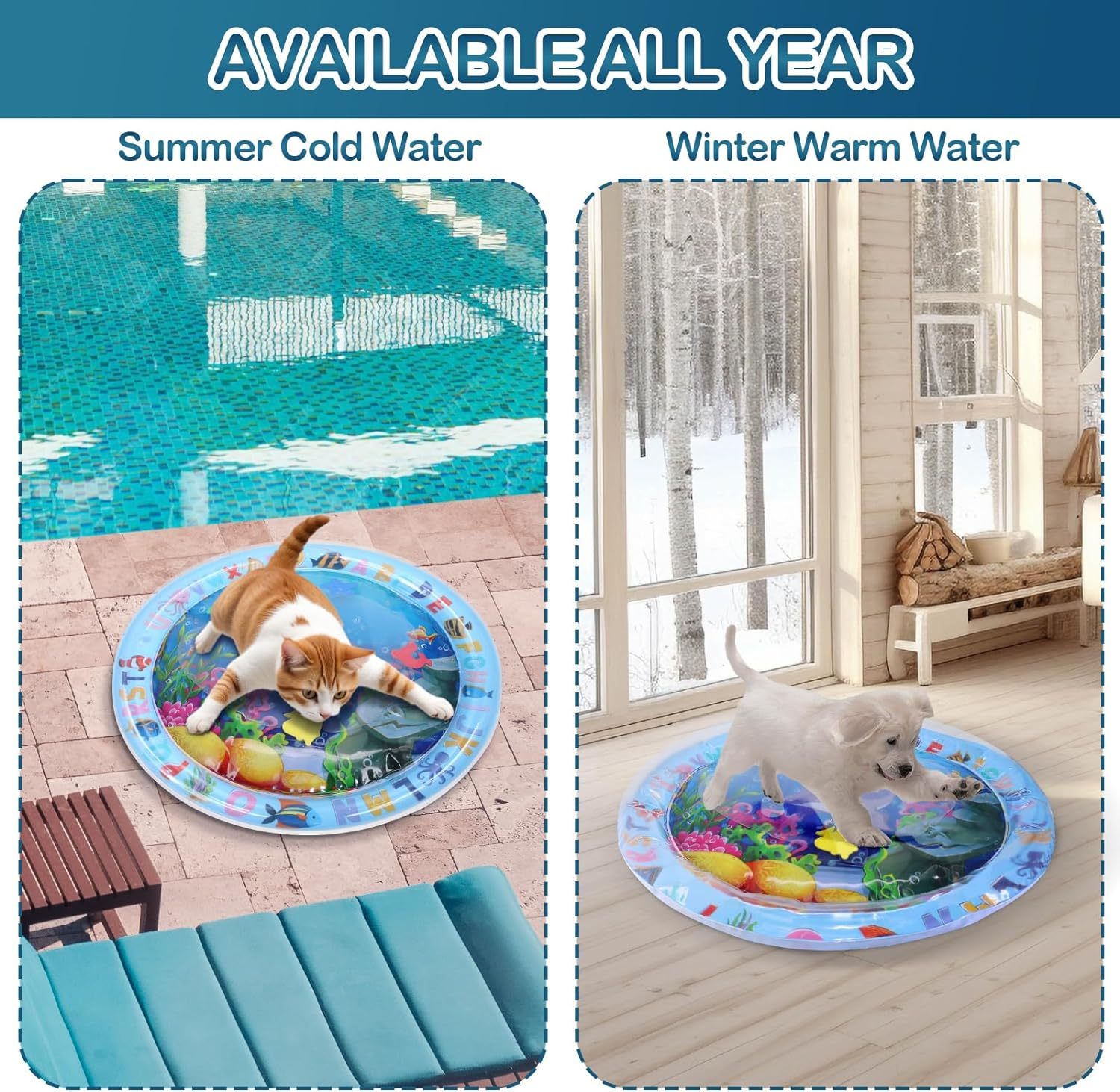 Water Sensory Playmat for Cats and Dogs