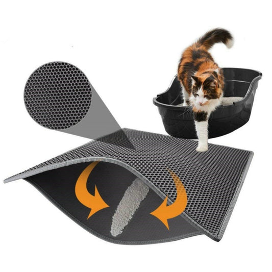 Waterproof Honeycomb Cat Litter Mat - Pet Supplies