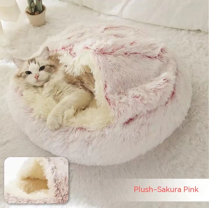 2-in-1 Plush Pet Bed