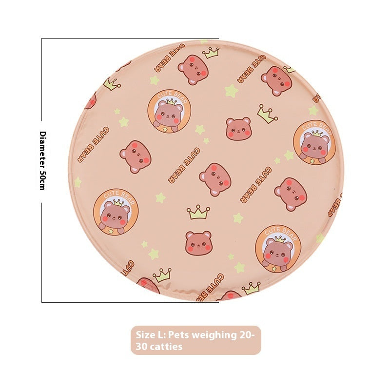 Round Gel Cooling Pet Mat