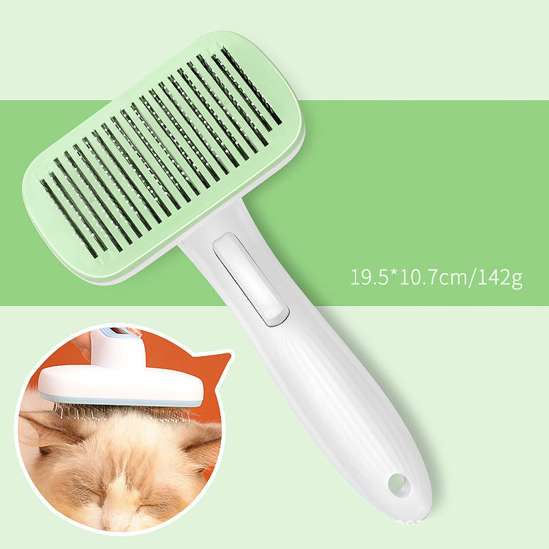 Automatic Pet Hair Removal Comb for Dogs and Cats