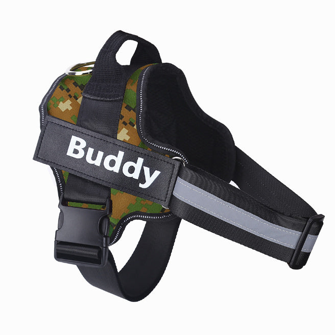 Personalized No-Pull Reflective Dog Harness