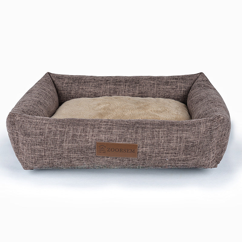 Warm Linen Pet Bed