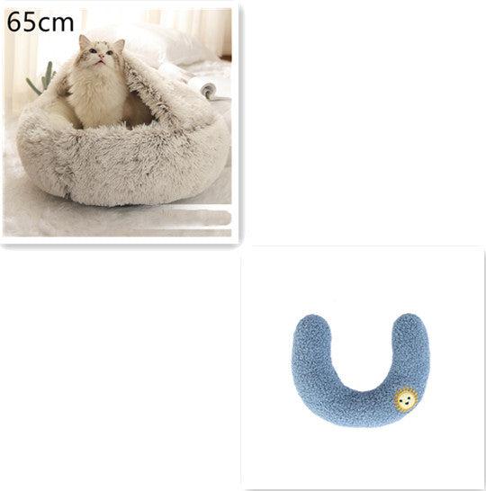 2-in-1 Plush Pet Bed