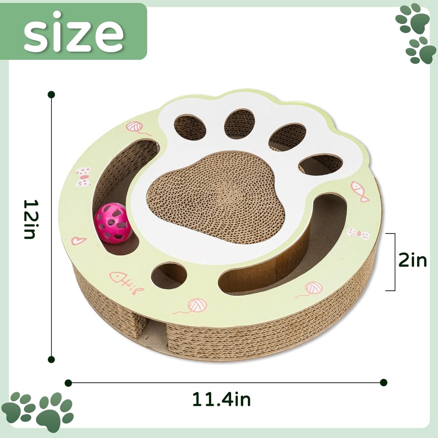 Cat Claw Scratch Pad with Ball Track