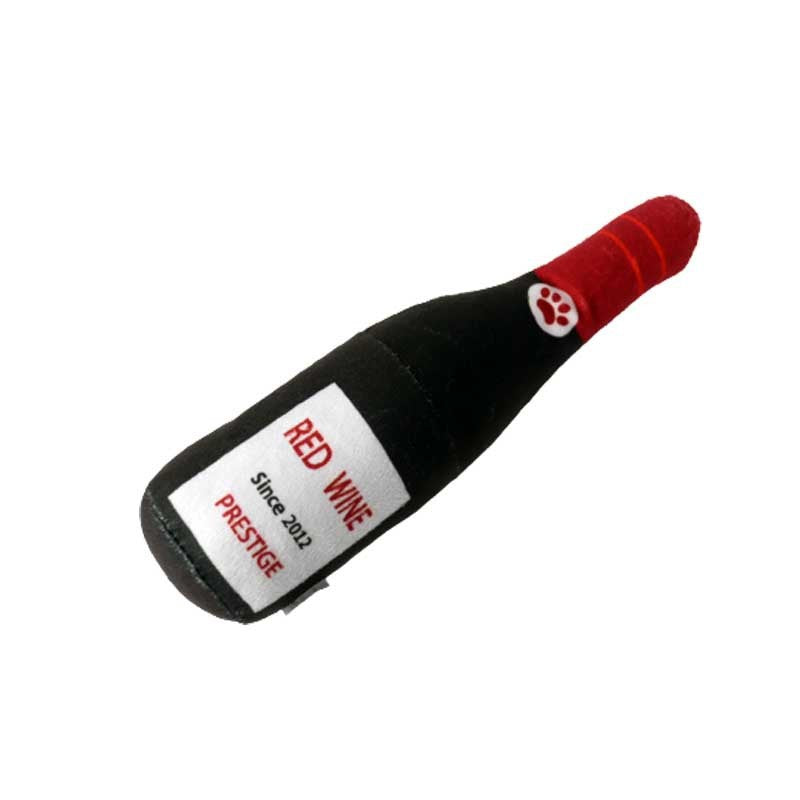 Creative Plush Wine Bottle Pet Toy