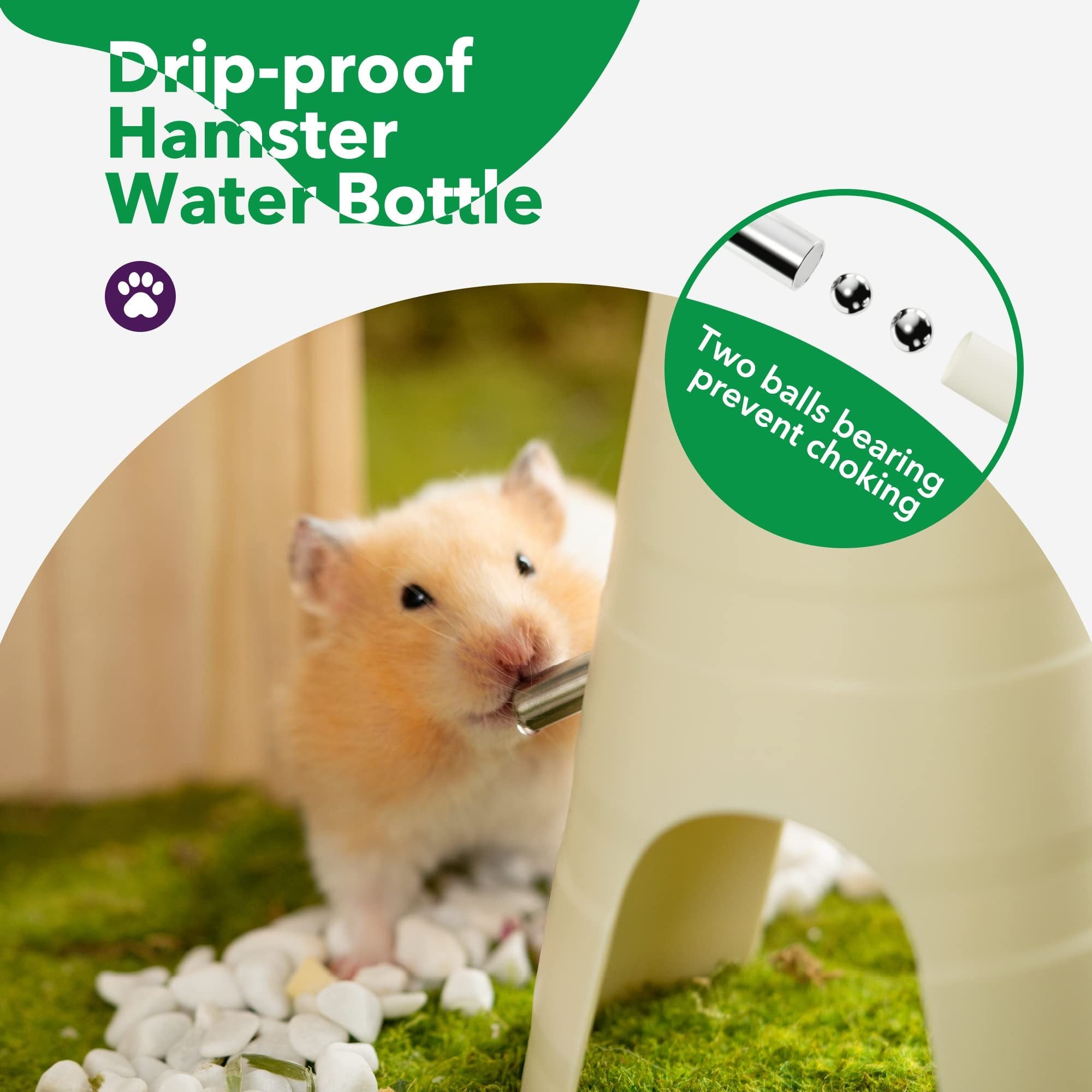 Hamster Water Bottle with Hideout