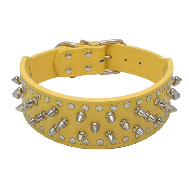 Bullet Nail Rivet Dog Collar