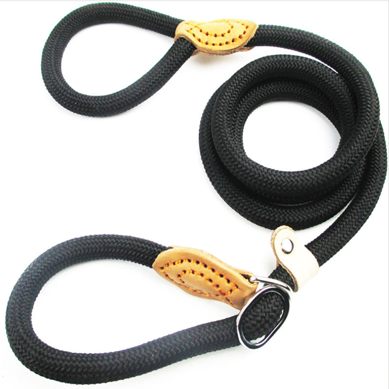 Nylon P Chain Dog Leash with Hand Holding Rope