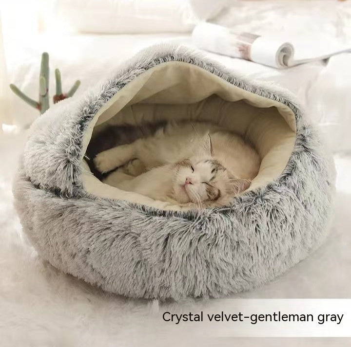 2-in-1 Plush Pet Bed