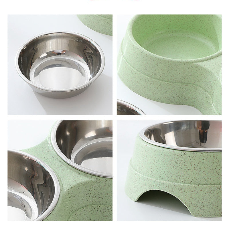 Double Pet Bowls - Food & Water Feeder