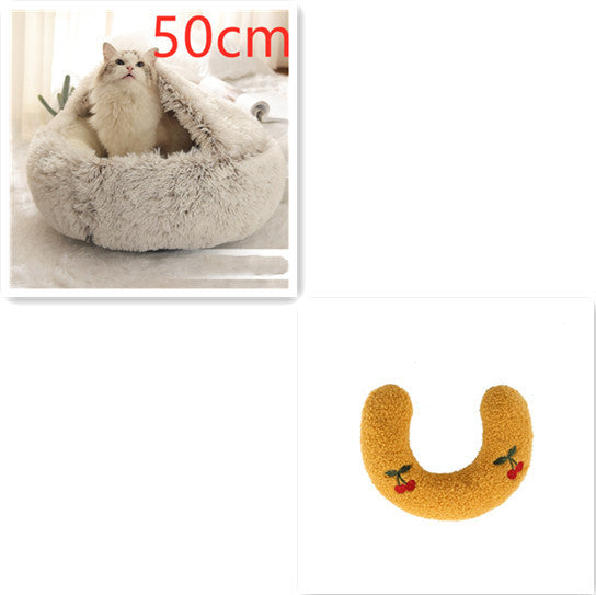 2-in-1 Plush Pet Bed