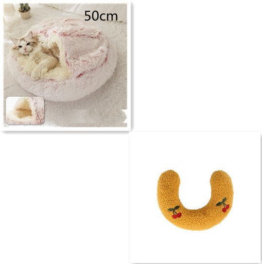 2-in-1 Plush Pet Bed