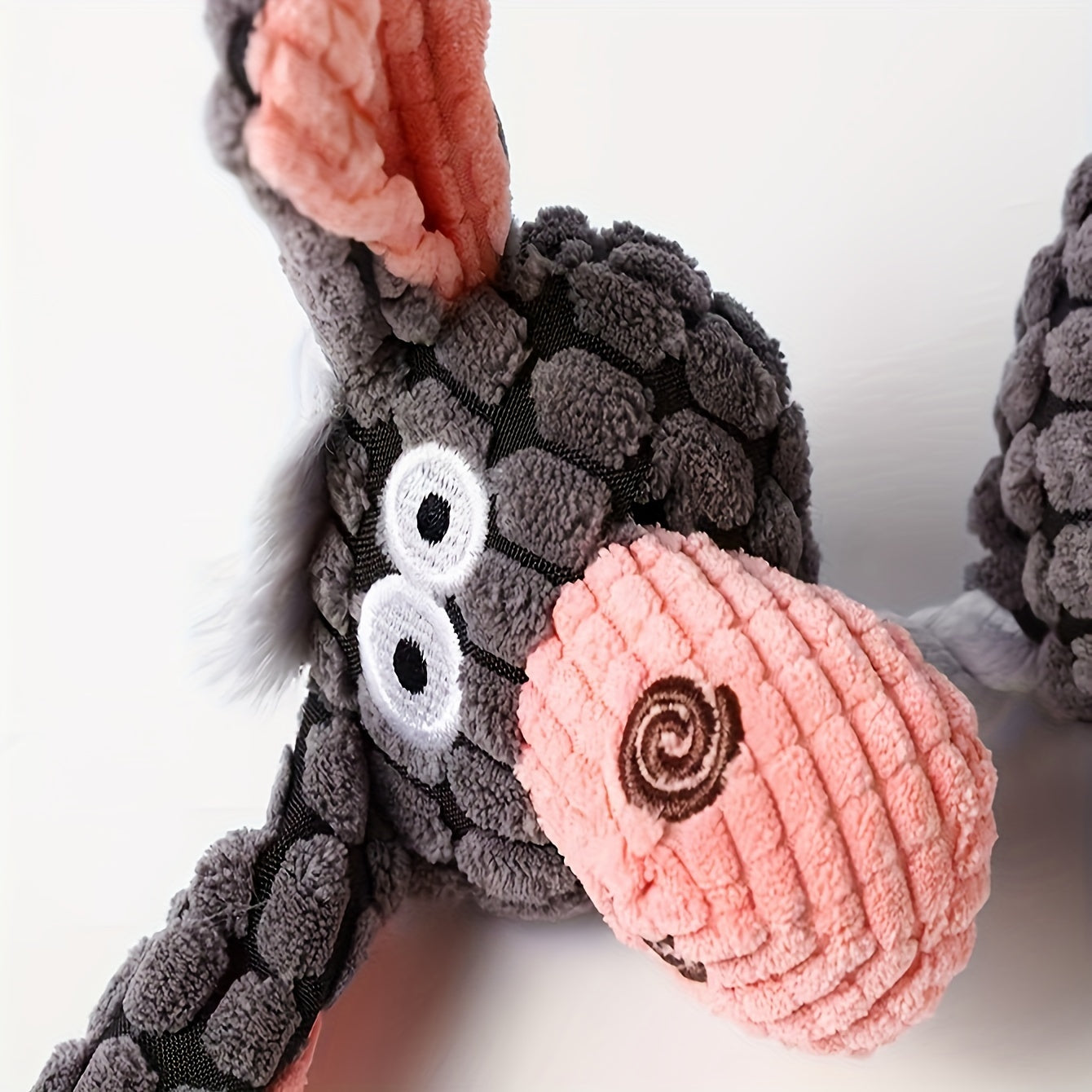 Squeaky Plush Donkey Dog Toy