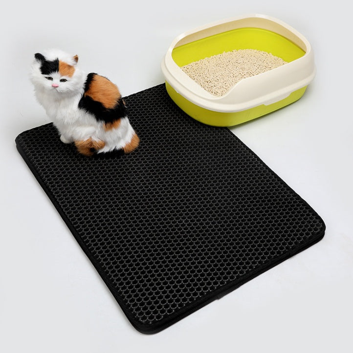 Pet Cat Litter Mat EVA Double Layer