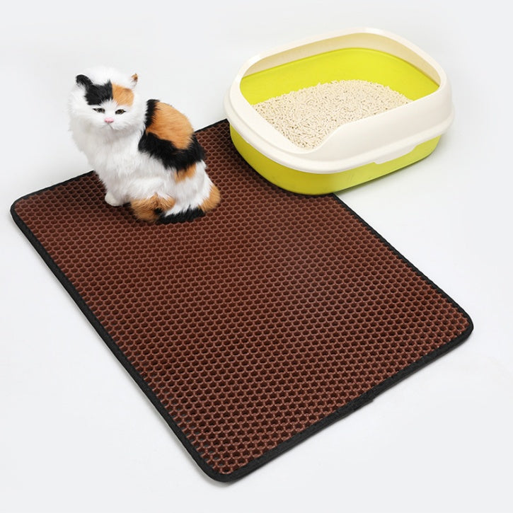 Pet Cat Litter Mat EVA Double Layer