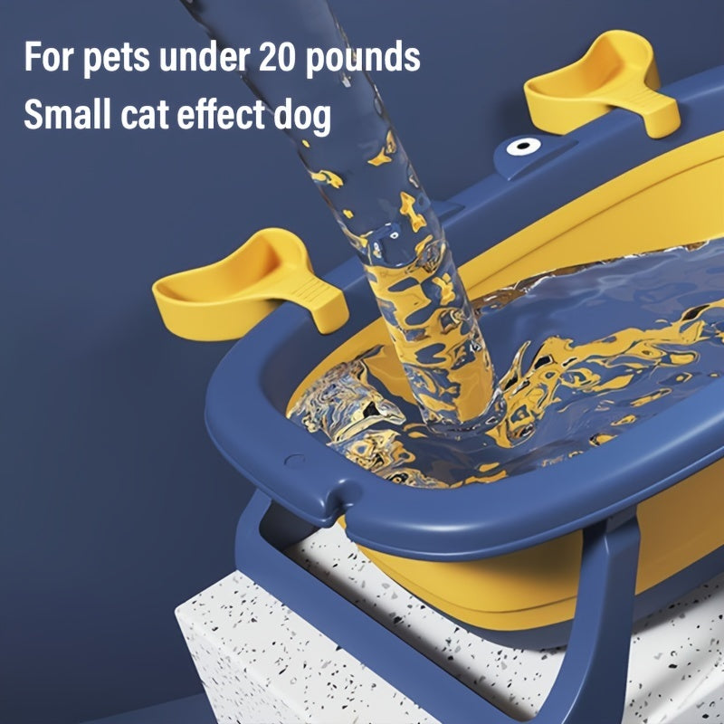 Foldable Portable Pet Tub for Cats and Small Dogs