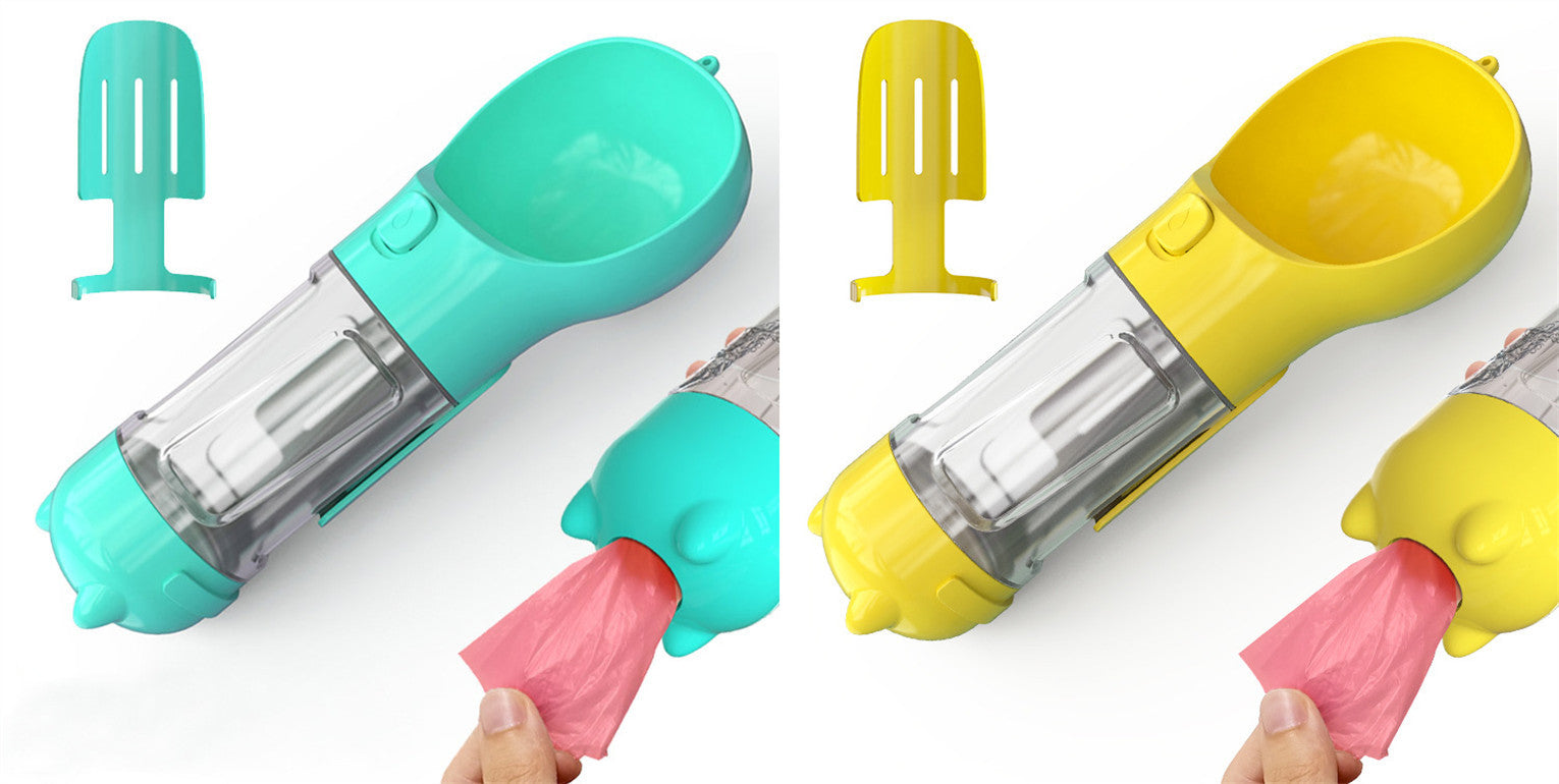 3-in-1 Portable Pet Water Bottle Feeder