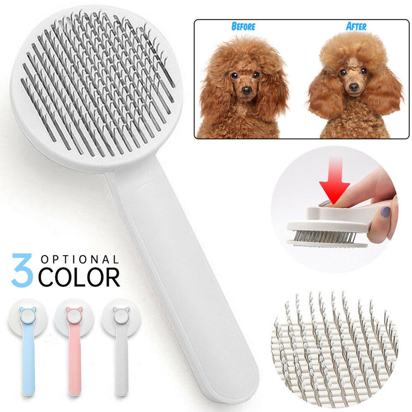 Self-Cleaning Pet Grooming Brush