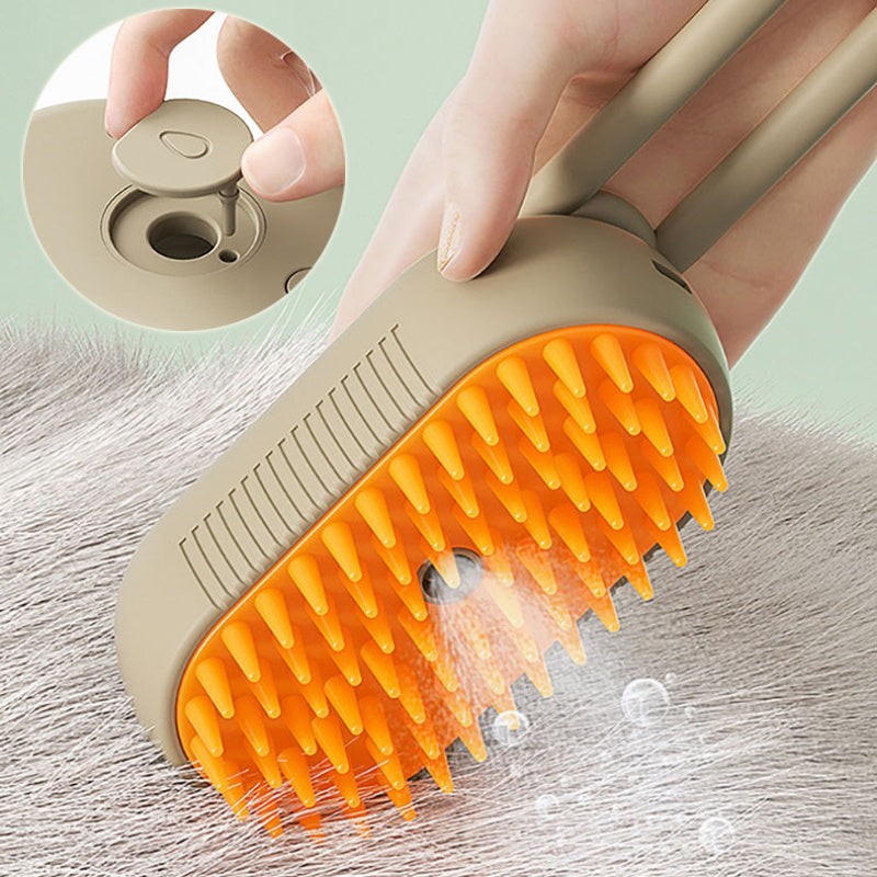 3-in-1 Electric Steam Pet Brush