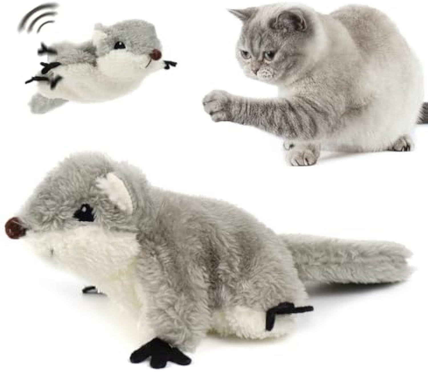 Flapping Squirrel Cat Toy