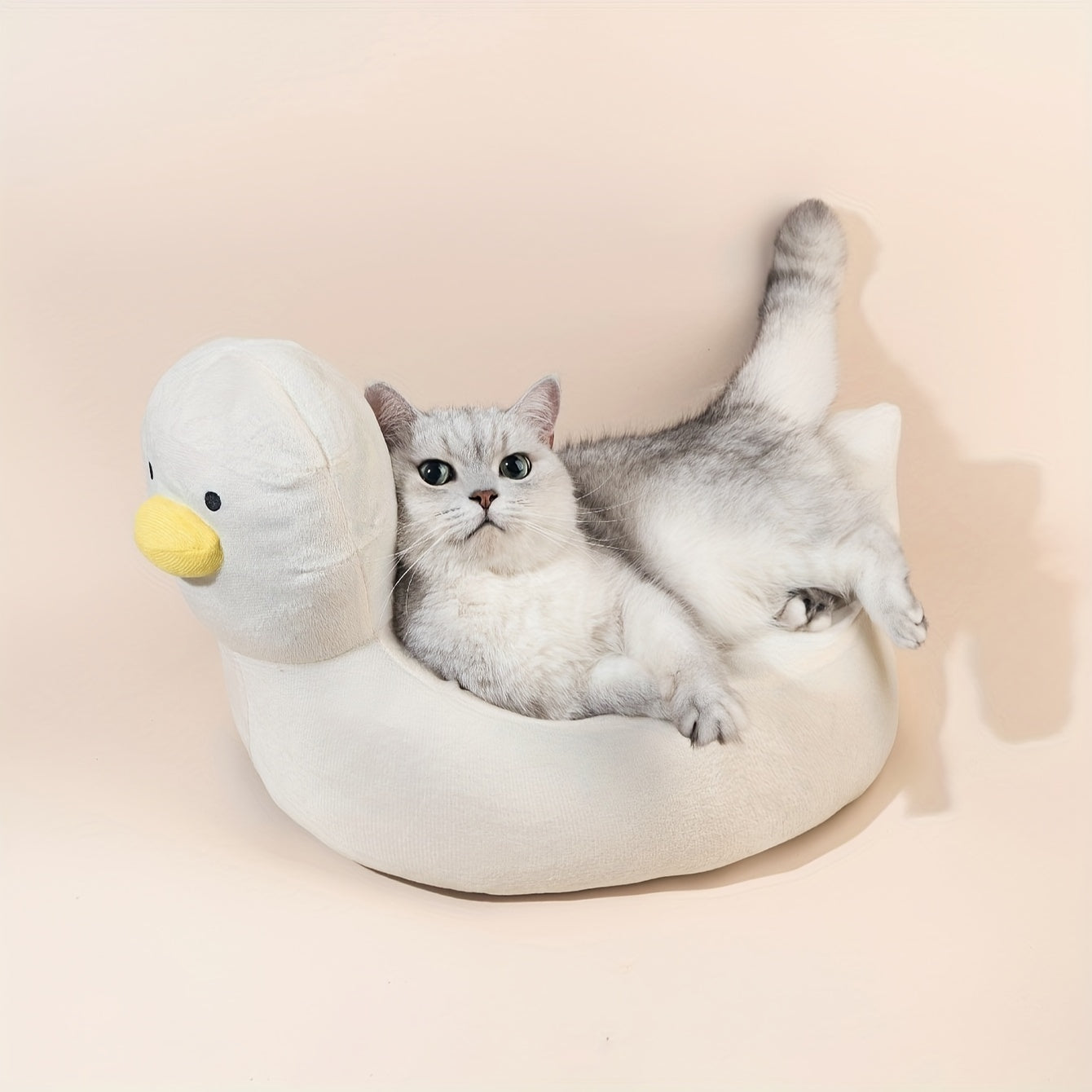 Duck Shape Fluffy Pet Bed Sofa for Small Dogs and Cats