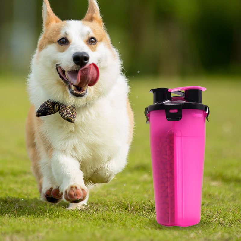 Portable 2-in-1 Pet Water & Food Bottle