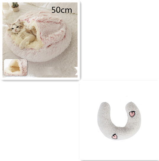 2-in-1 Plush Pet Bed