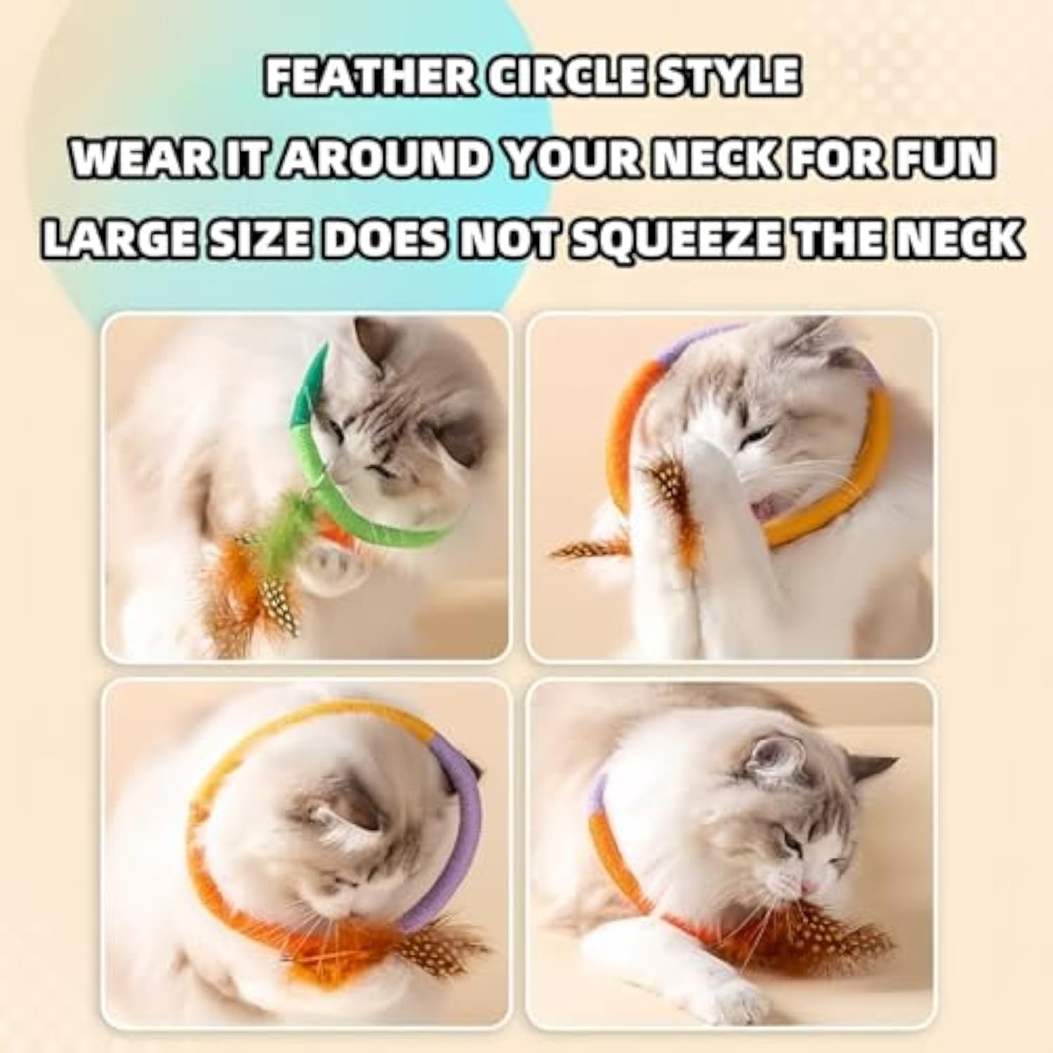 Cotton Rope Catnip Toy with Feather