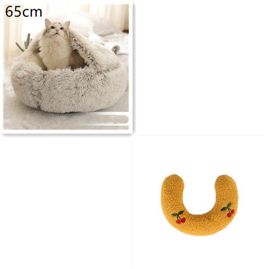 2-in-1 Plush Pet Bed