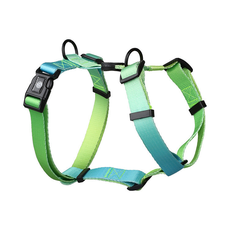 Gradient Color Pet Chest Straps