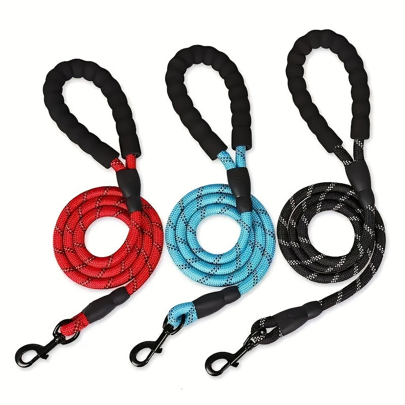 Reflective Elastic Dog Leash with Padded Handle