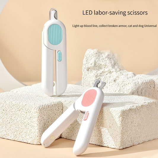 LED Pet Nail Clippers with Trimmer and Grinder