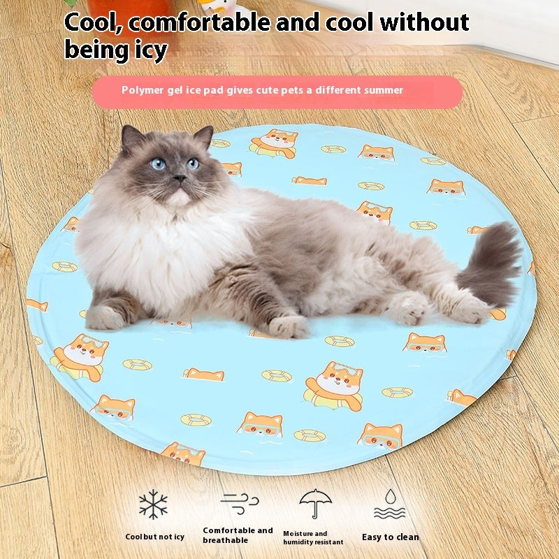 Round Gel Cooling Pet Mat