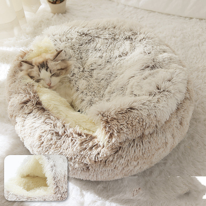 2-in-1 Plush Pet Bed