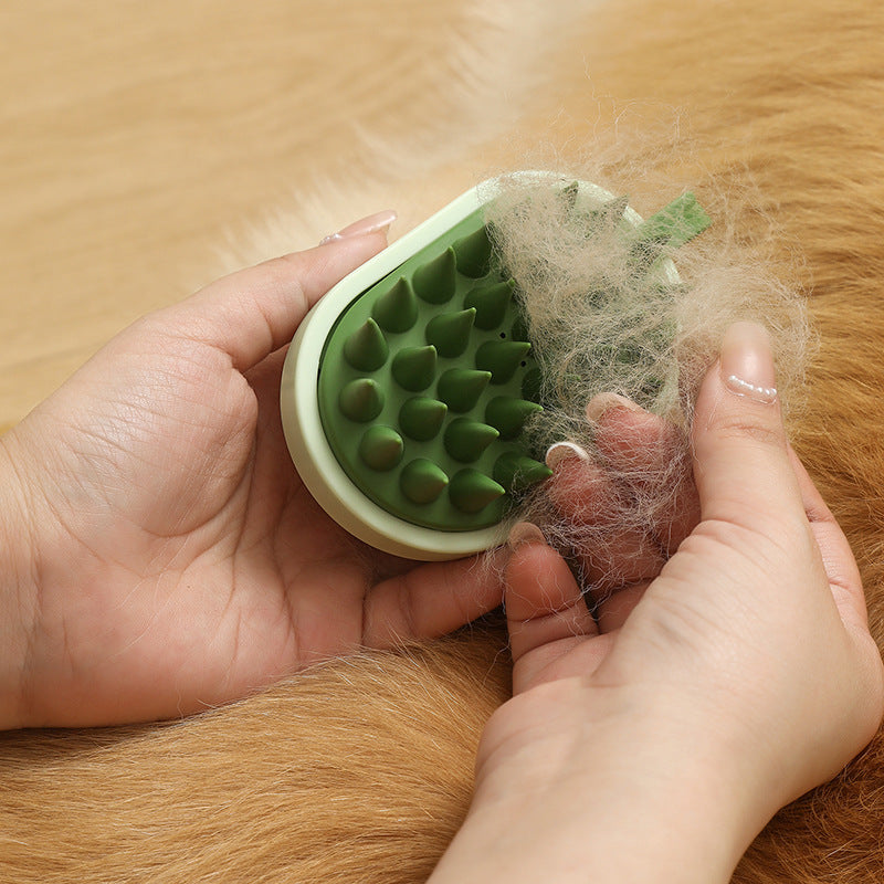 Soft Silicone Pet Hair Remover & Shampoo Massage