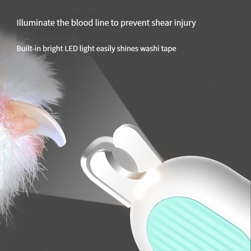 LED Pet Nail Clippers with Trimmer and Grinder