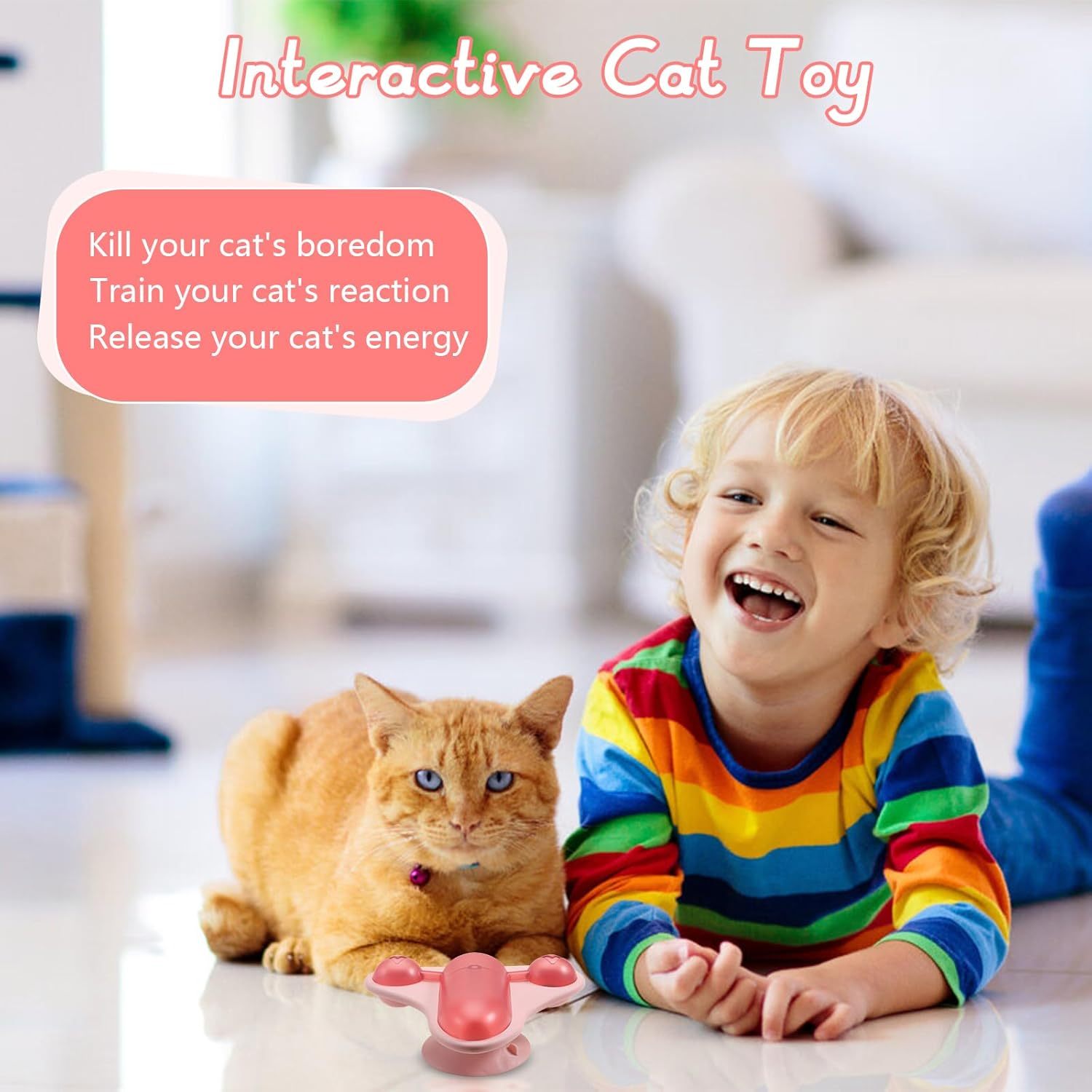 Interactive Cat Puzzle Toy & Slow Feeder