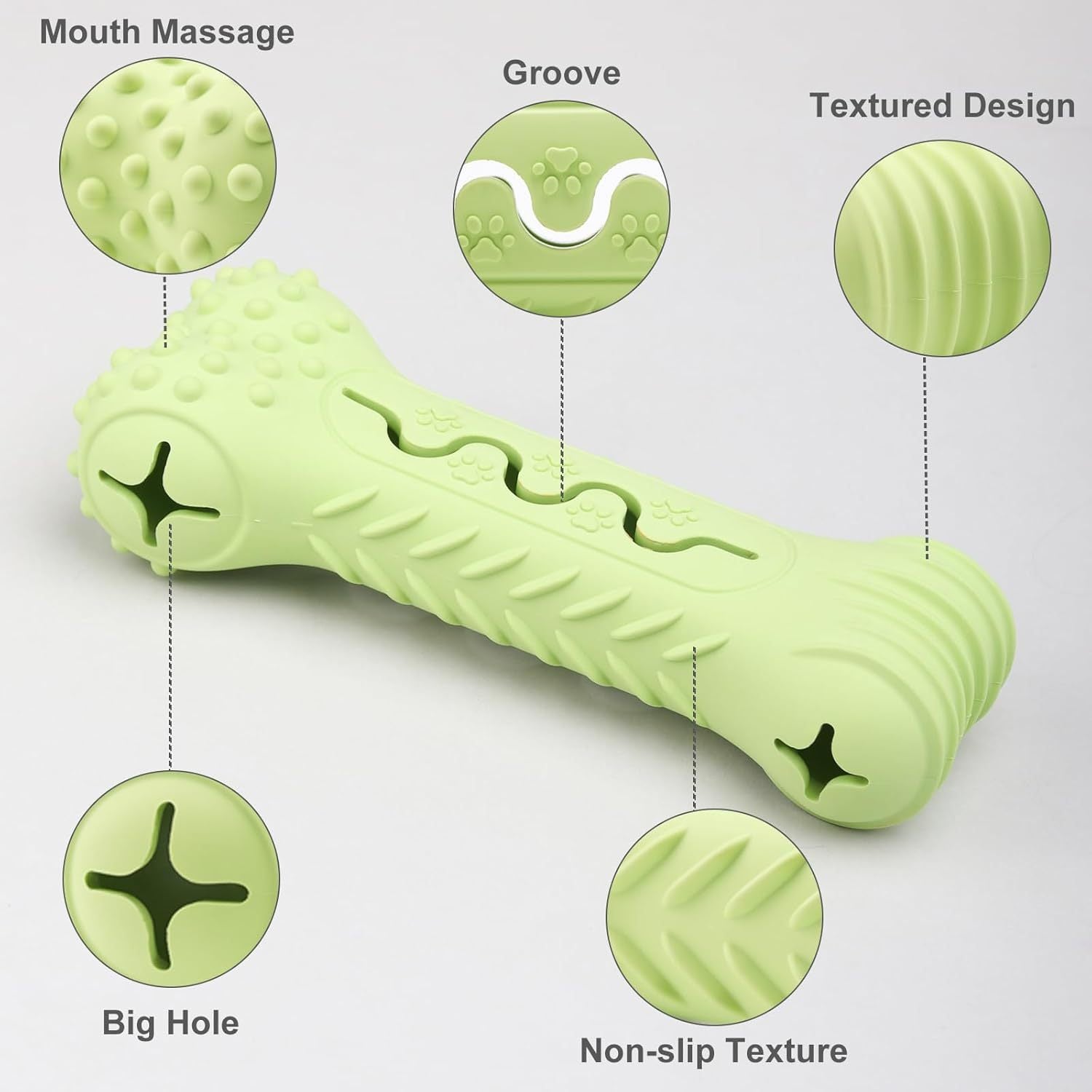 Durable Bone-Shaped Chew Toy for Aggressive Chewers