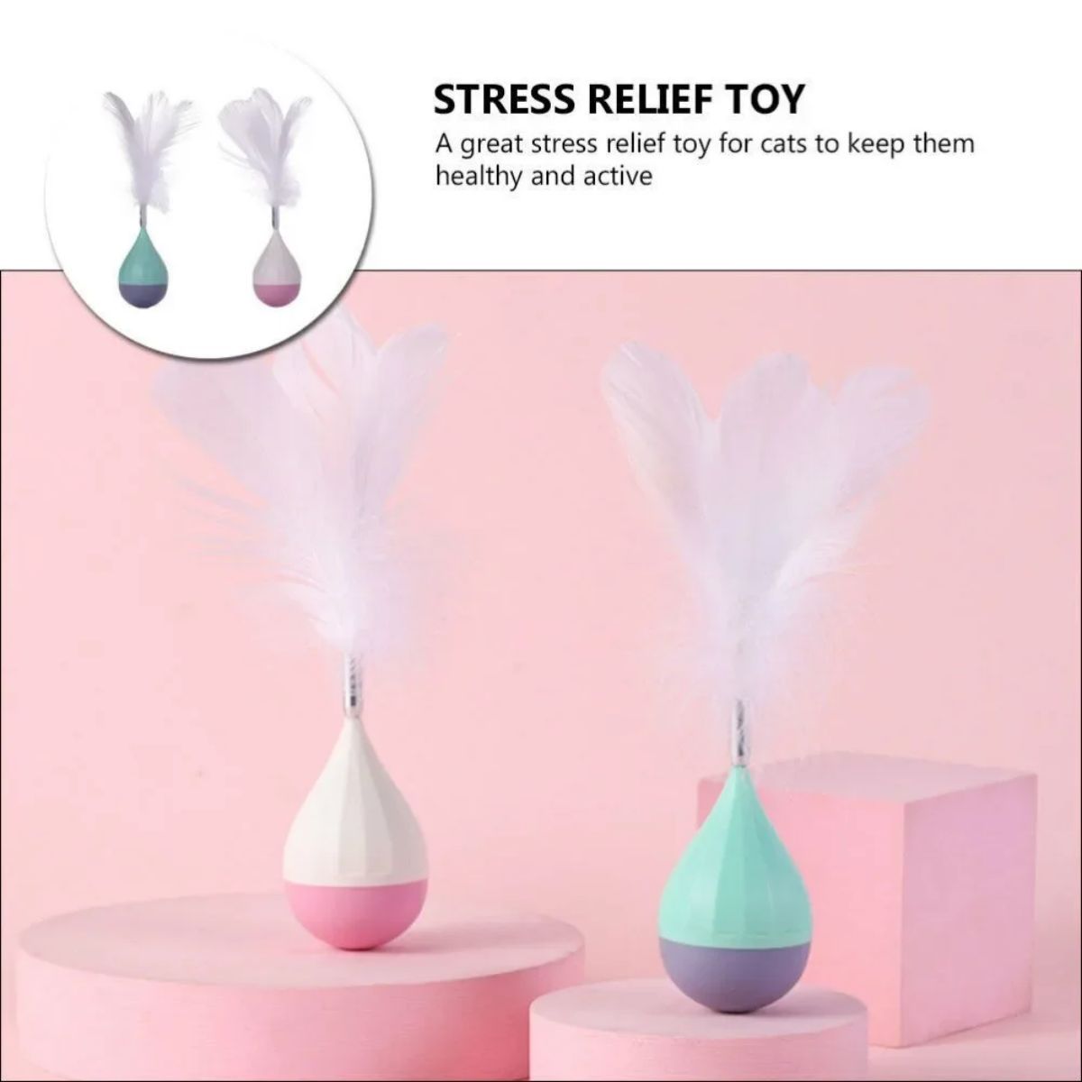 Feather Tumbler Cat Toy