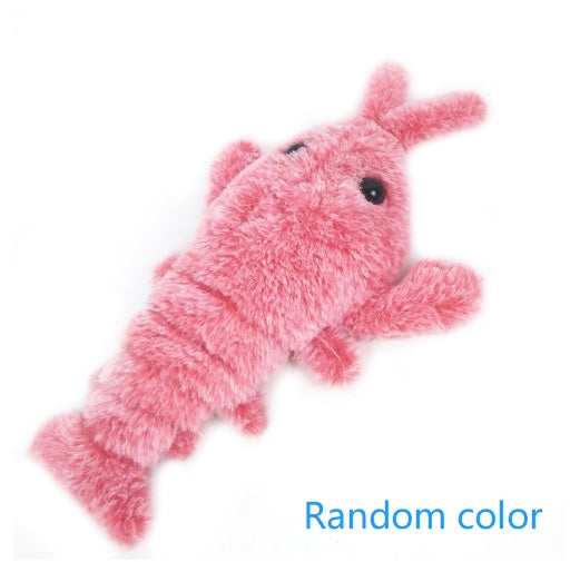 Electric Jumping Shrimp Pet Toy