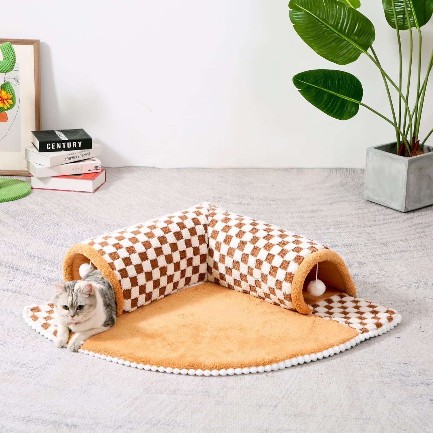 2-in-1 Dog Cat Bed Tunnel