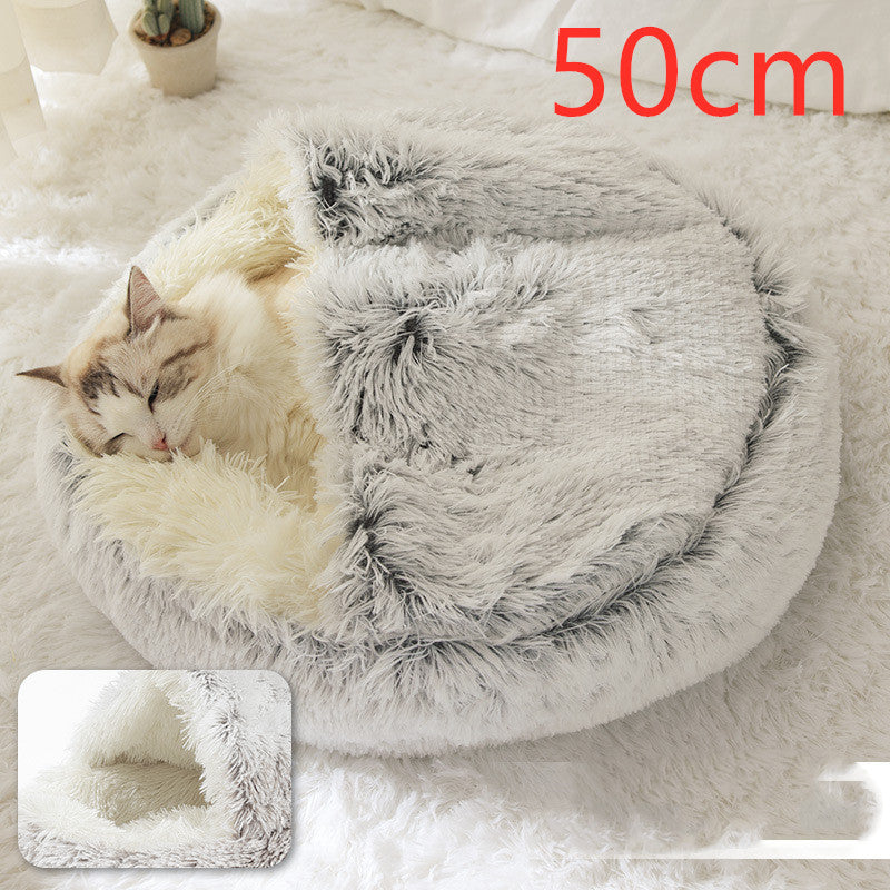 2-in-1 Plush Pet Bed