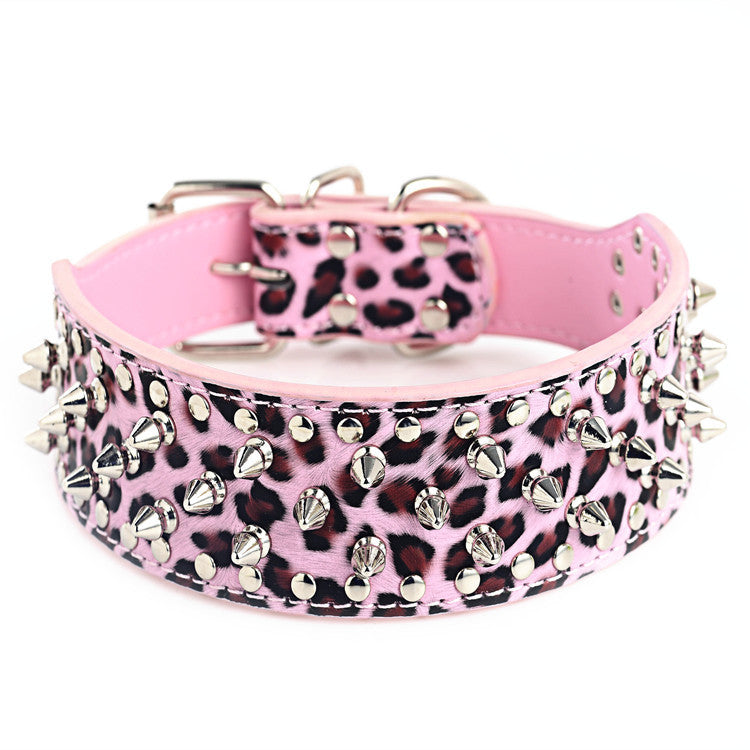 Bullet Nail Rivet Dog Collar