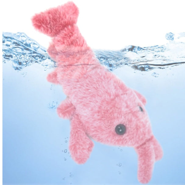 Electric Jumping Shrimp Pet Toy