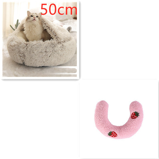 2-in-1 Plush Pet Bed