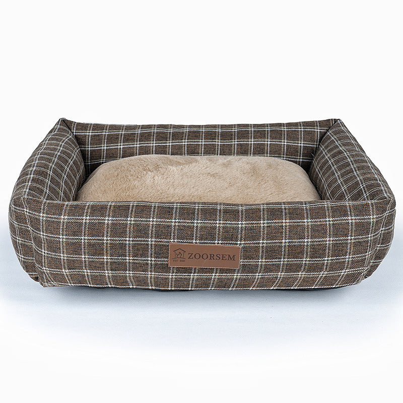 Warm Linen Pet Bed