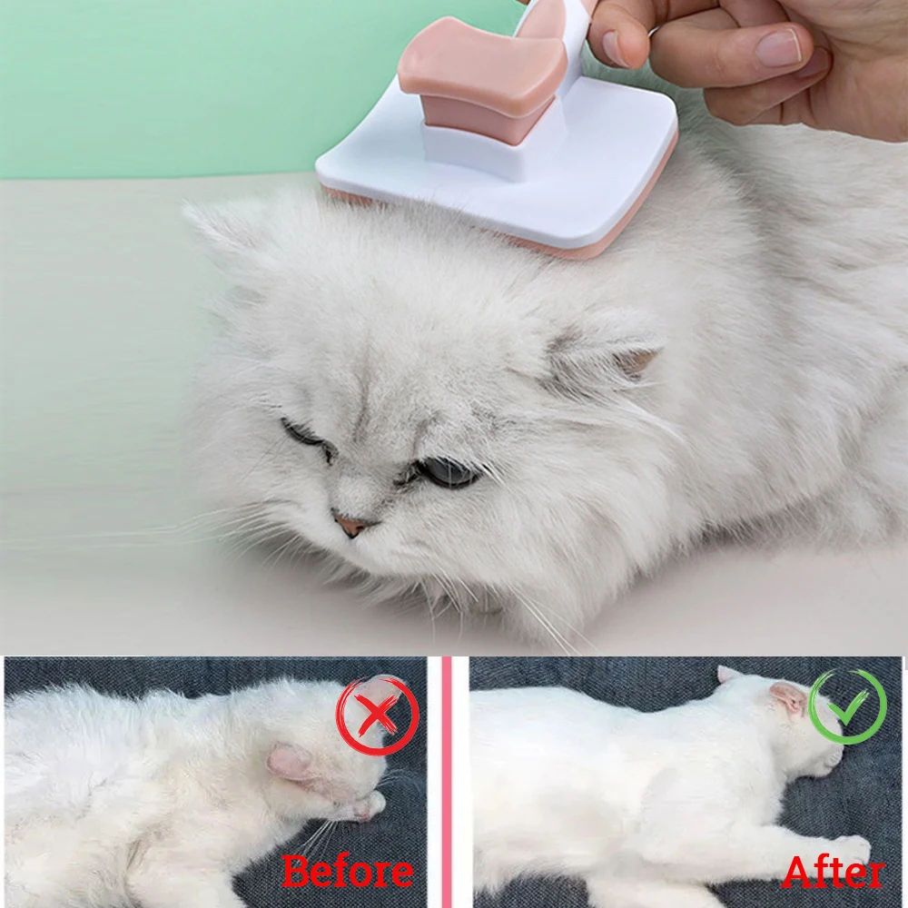 Self-Cleaning Slicker Brush for Dogs and Cats